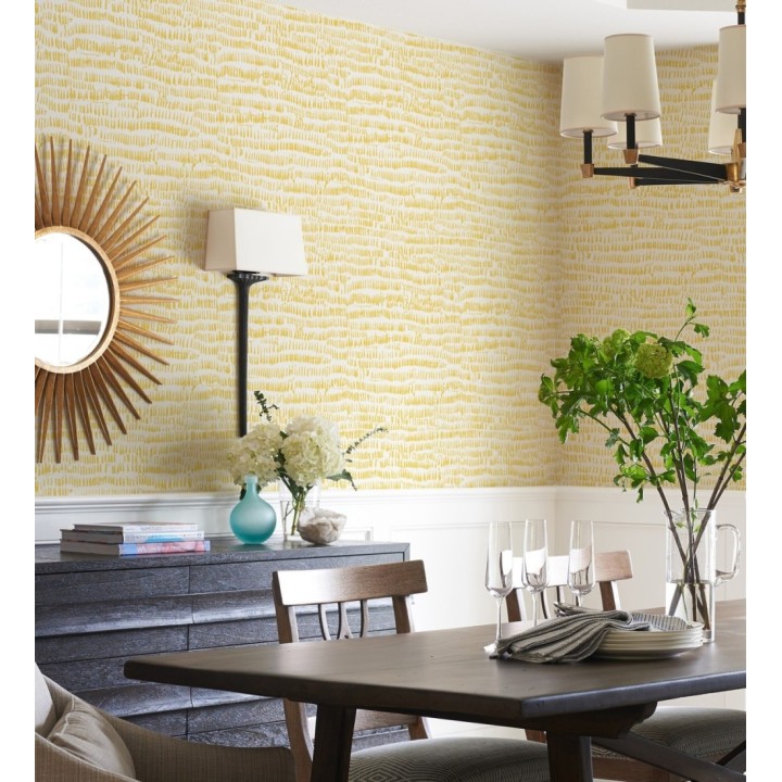 Papel pintado abstracto amarillo estilo étnico - Happy April 682161