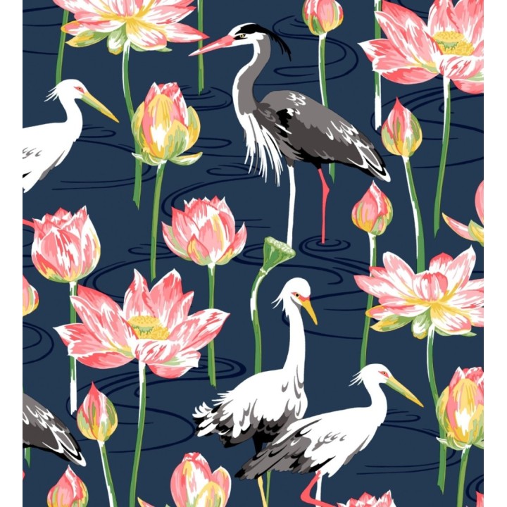 Papel pintado de pájaros y garzas reales en estanque japonés - Herons Royal 682162