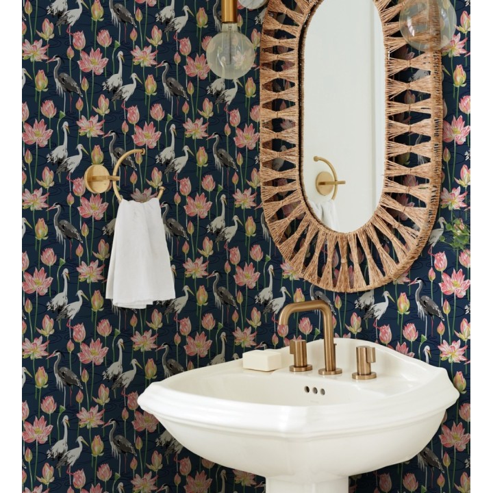 Papel pintado de pájaros y garzas reales en estanque japonés - Herons Royal 682162