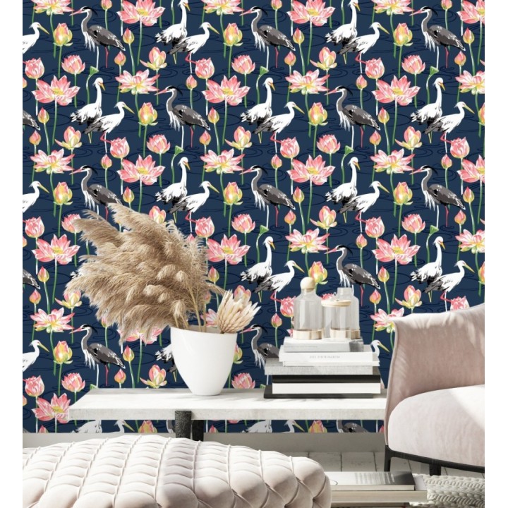 Papel pintado de pájaros y garzas reales en estanque japonés - Herons Royal 682162