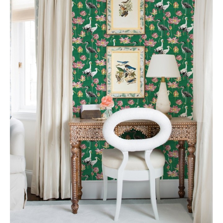 Papel pintado de pájaros y garzas reales en estanque japonés - Herons Royal 682163