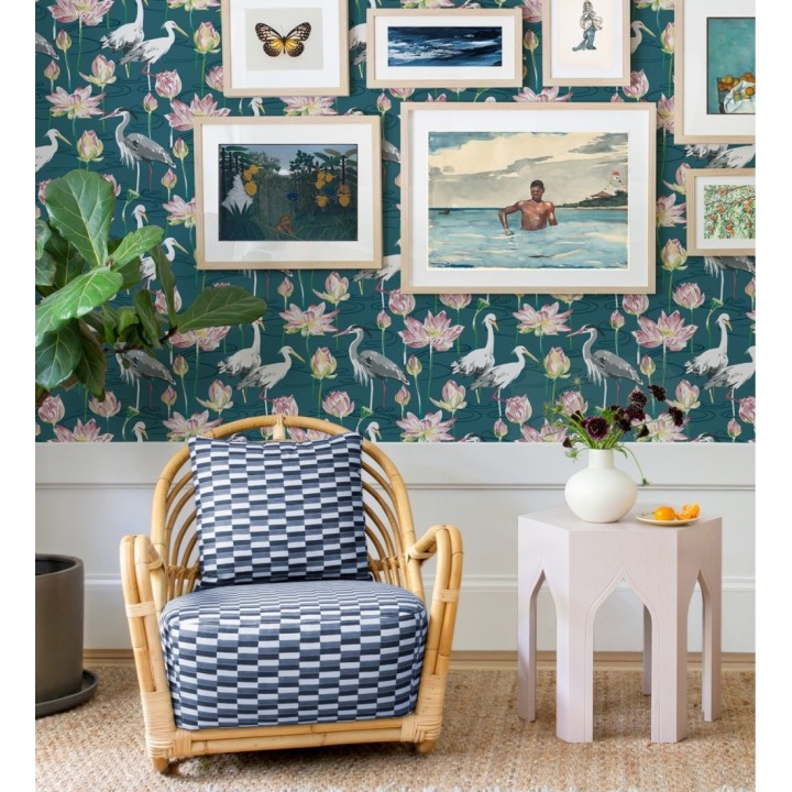 Papel pintado de pájaros y garzas reales en estanque japonés - Herons Royal 682164