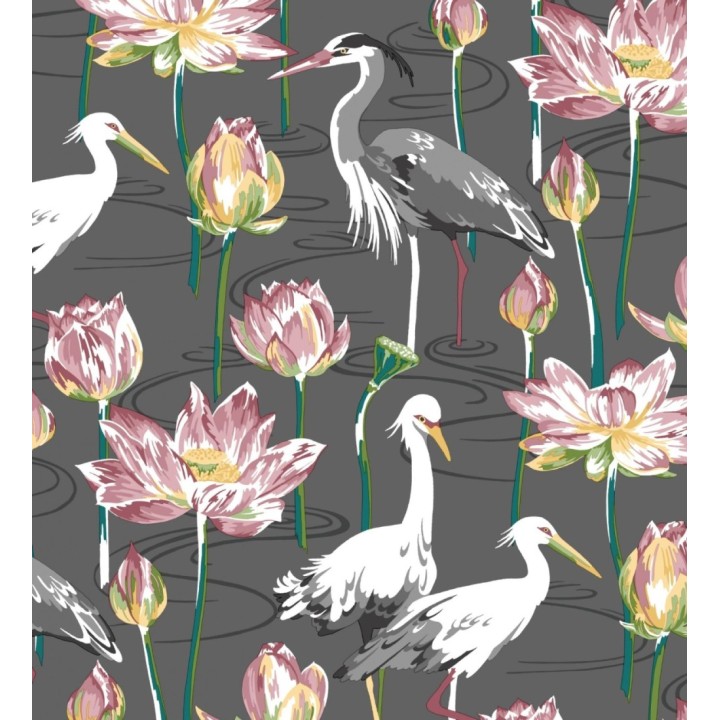 Papel pintado de pájaros y garzas reales en estanque japonés - Herons Royal 682165
