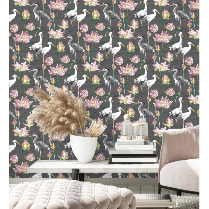 Papel pintado de pájaros y garzas reales en estanque japonés - Herons Royal 682165