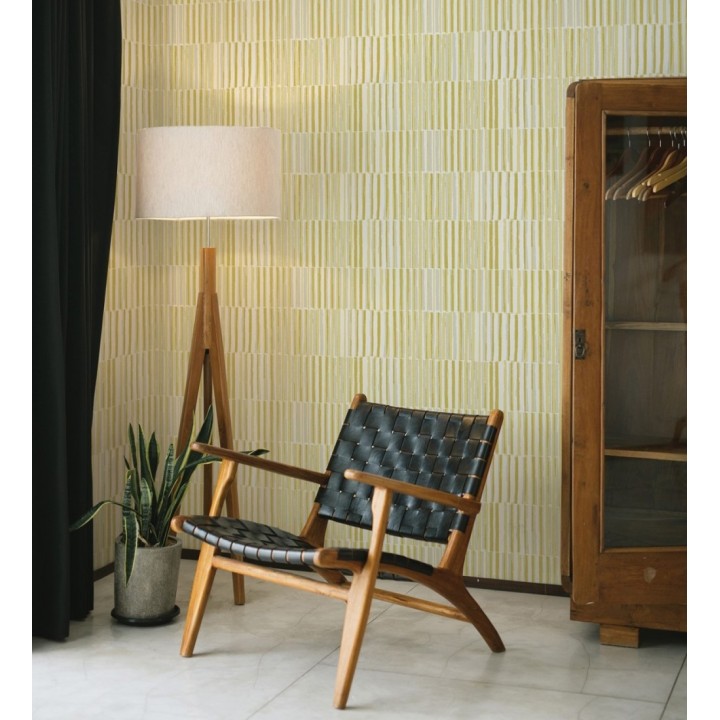 Papel pintado de líneas con colores difuminados amarillos - Zaji 682298