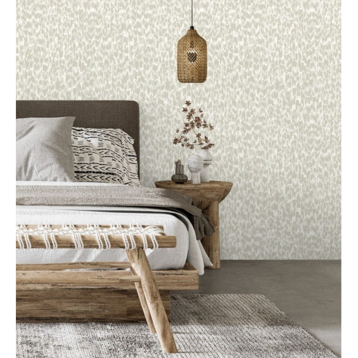 Papel pintado animals print artístico color beige - Taole 682310