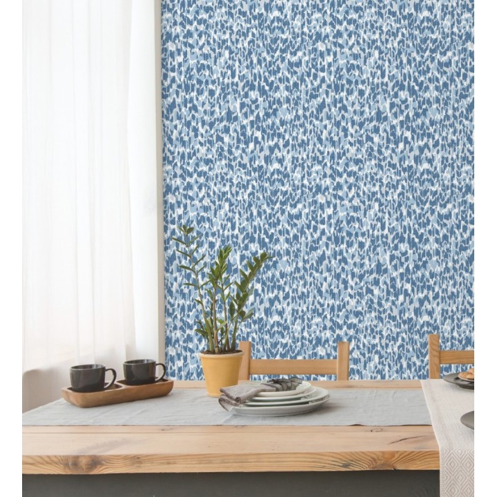 Papel pintado animals print artístico color azul - Taole 682313