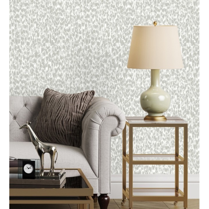 Papel pintado animals print artístico color gris claro  - Taole 682314