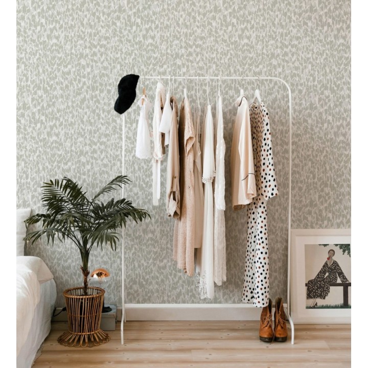 Papel pintado animals print artístico color gris claro  - Taole 682314