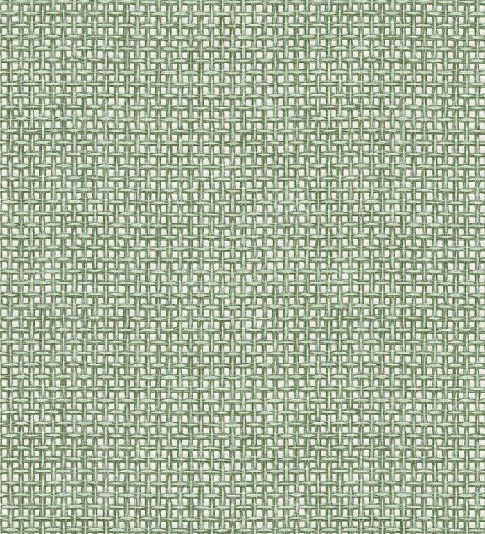 Papel pintado rafia imitación fibras de mimbre natural verde con textura - Pita Fibers 682320