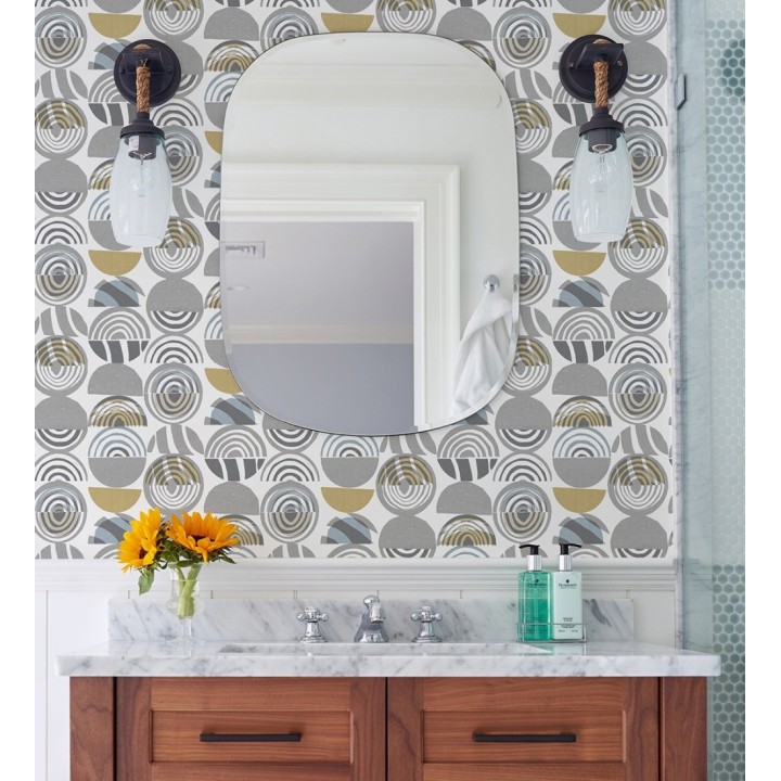 Papel pintado geométrico estilo africano - Mekele 682325