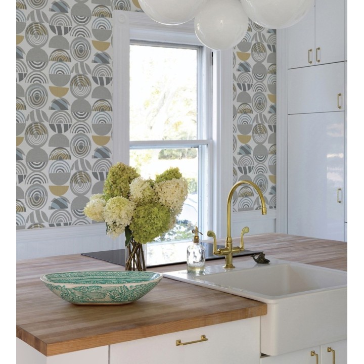 Papel pintado geométrico estilo africano - Mekele 682325