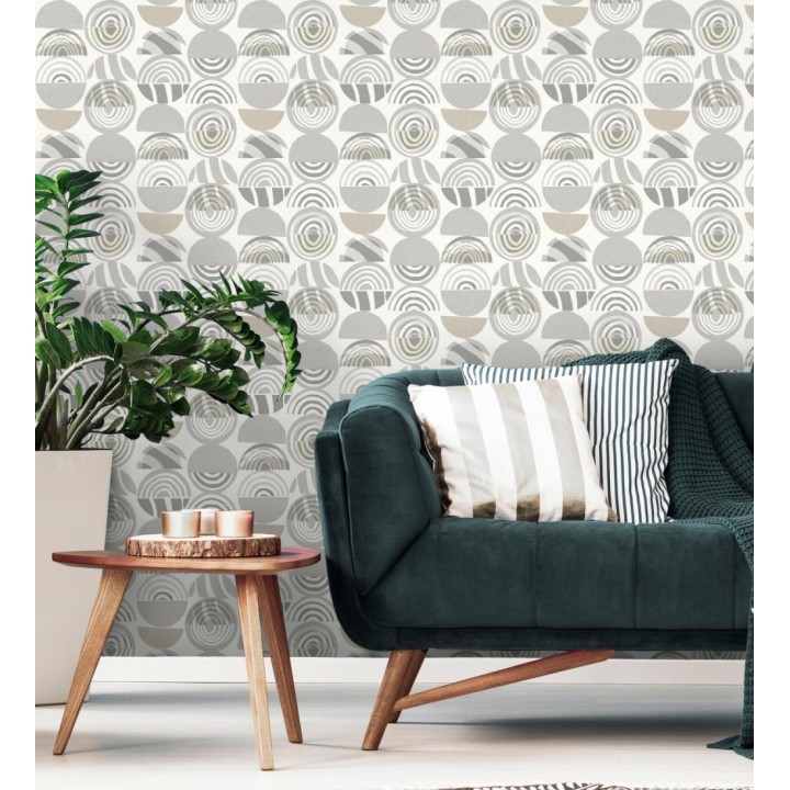 Papel pintado geométrico estilo africano - Mekele 682326