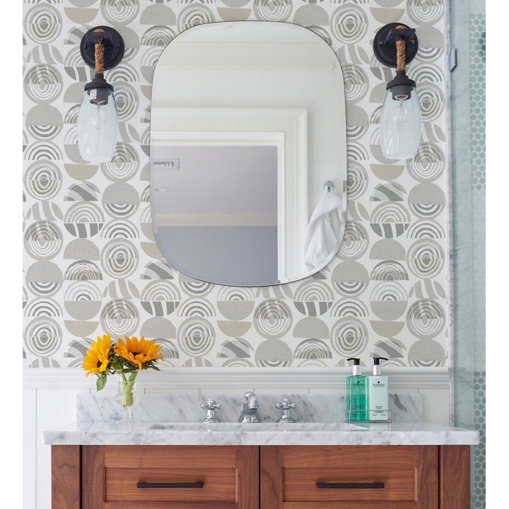 Papel pintado geométrico estilo africano - Mekele 682326