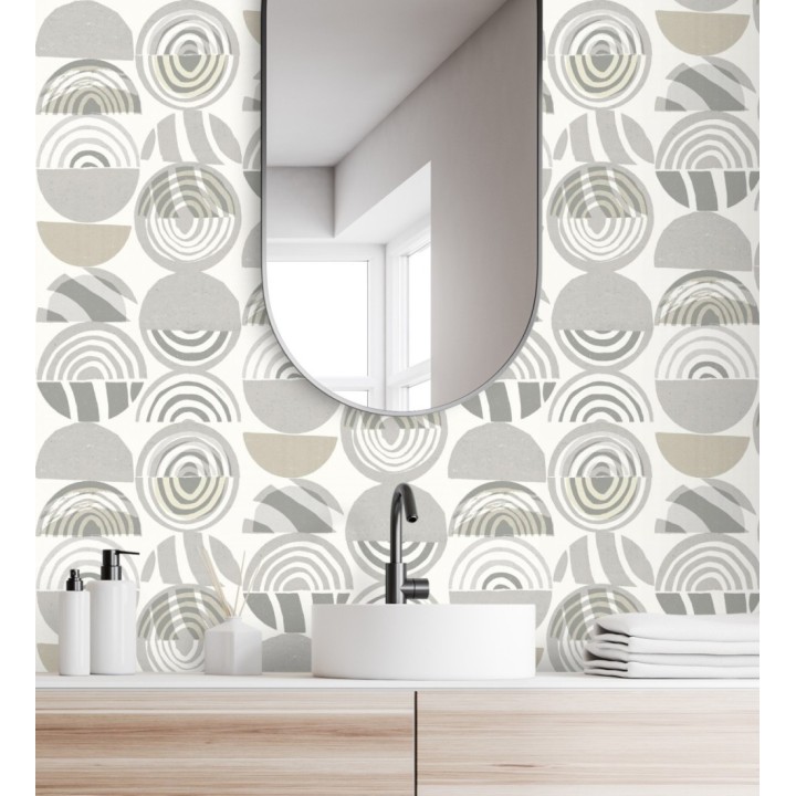 Papel pintado geométrico estilo africano - Mekele 682326