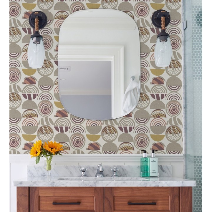 Papel pintado geométrico estilo africano - Mekele 682327