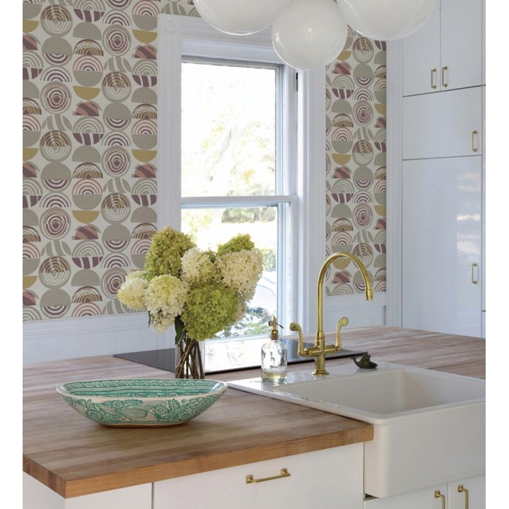 Papel pintado geométrico estilo africano - Mekele 682327