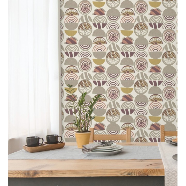 Papel pintado geométrico estilo africano - Mekele 682327