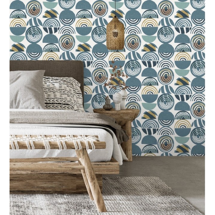 Papel pintado geométrico estilo africano - Mekele 682328