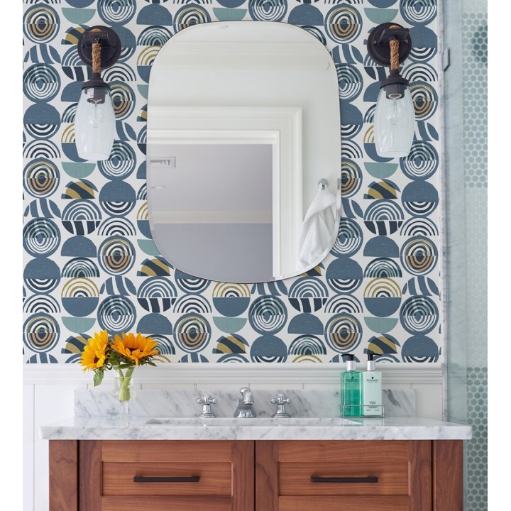 Papel pintado geométrico estilo africano - Mekele 682328