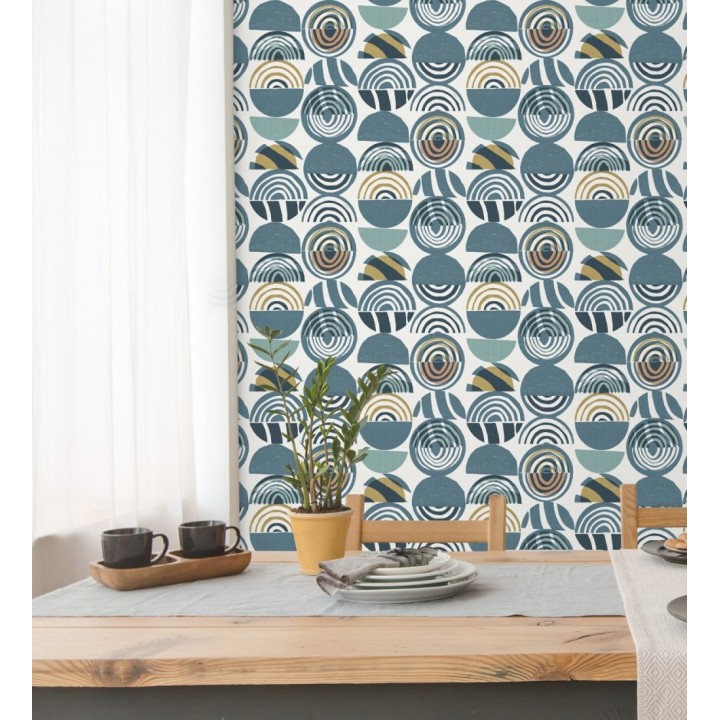 Papel pintado geométrico estilo africano - Mekele 682328