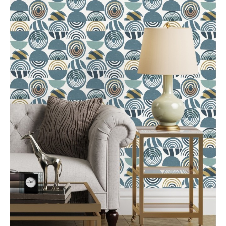 Papel pintado geométrico estilo africano - Mekele 682328