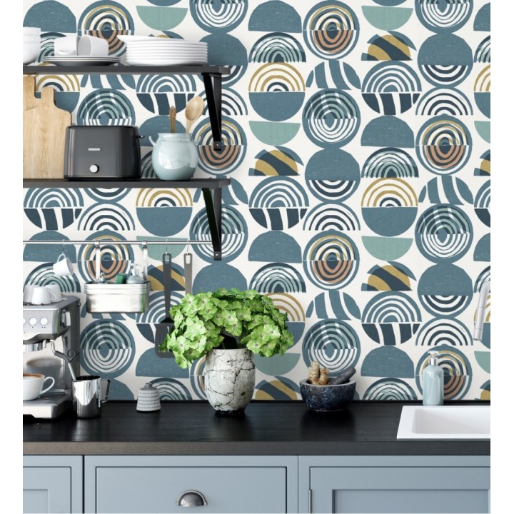 Papel pintado geométrico estilo africano - Mekele 682328