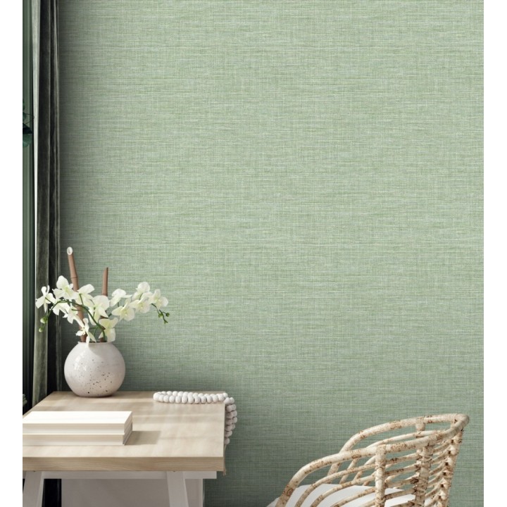 Papel pintado efecto fibra vegetal tejida y teñida con textura - Soho Fabric 682339