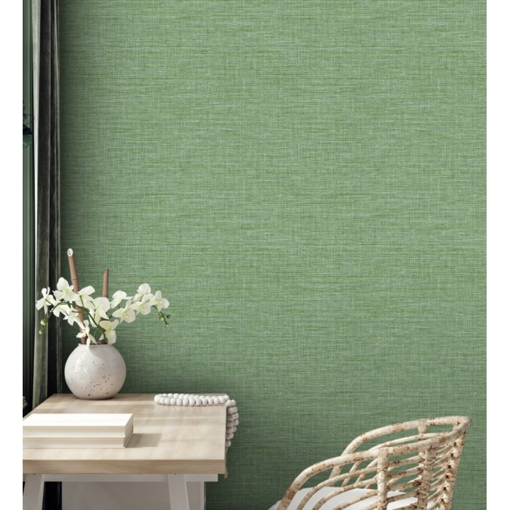 Papel pintado efecto fibra vegetal tejida y teñida con textura - Soho Fabric 682340