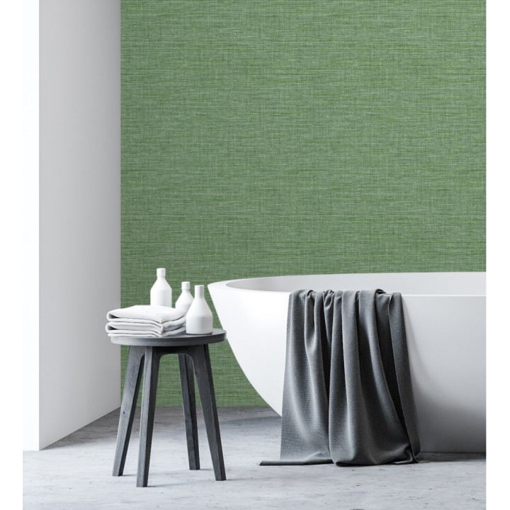 Papel pintado efecto fibra vegetal tejida y teñida con textura - Soho Fabric 682340