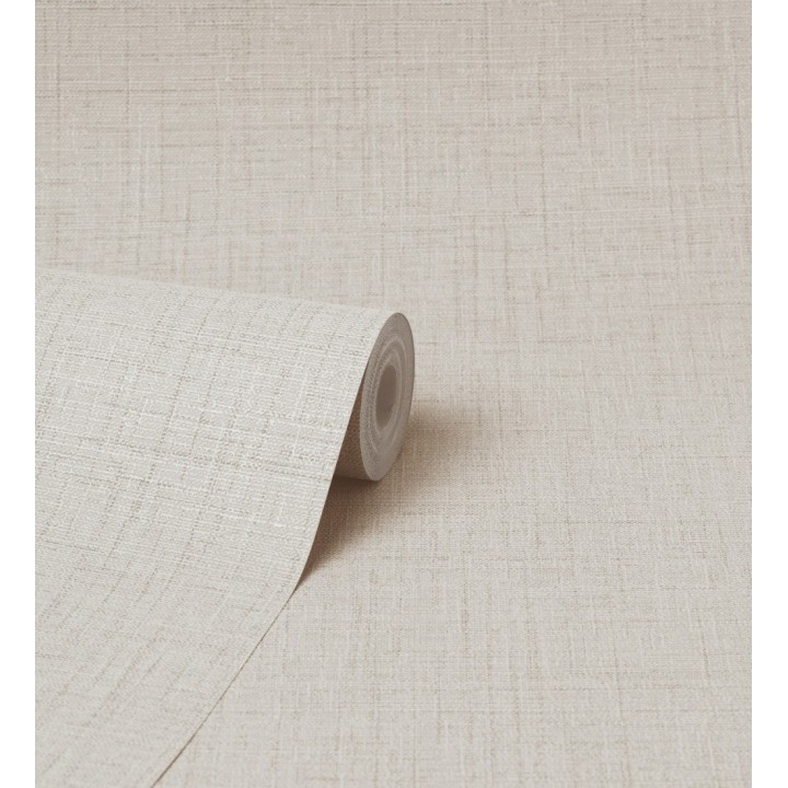 Papel pintado efecto lino fondo beige - Neville Texture 682370