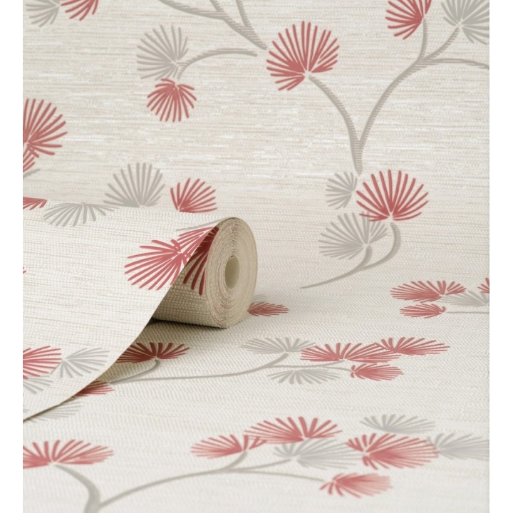 Papel pintado de flores japonesas rojas - Evolet Garden 682376
