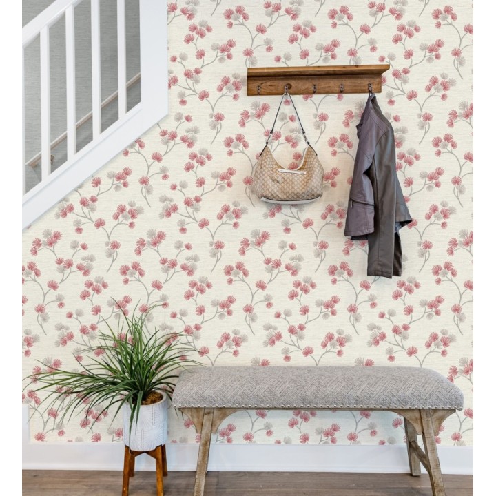 Papel pintado de flores japonesas rojas - Evolet Garden 682376