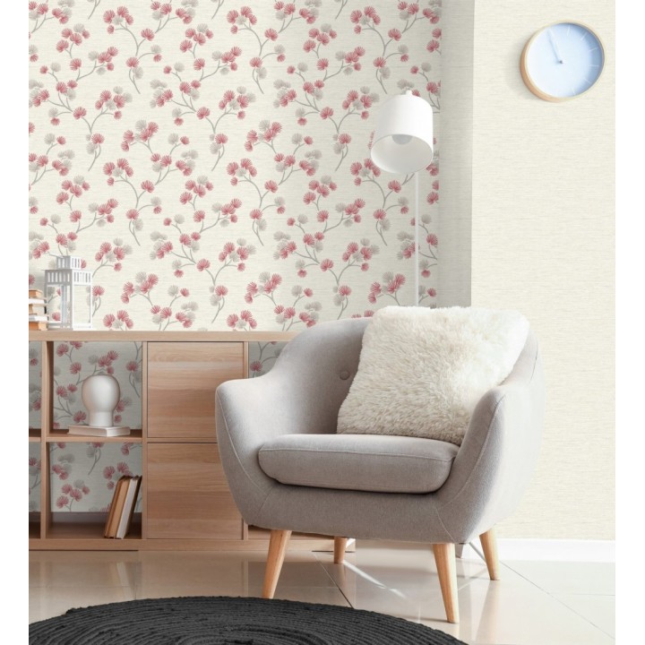 Papel pintado de flores japonesas rojas - Evolet Garden 682376