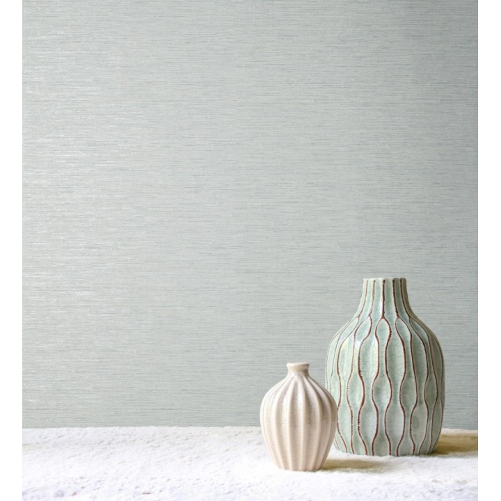 Papel pintado imitando al  textil en relieve con inserciones metalizadas - Evolet Fabric 682378