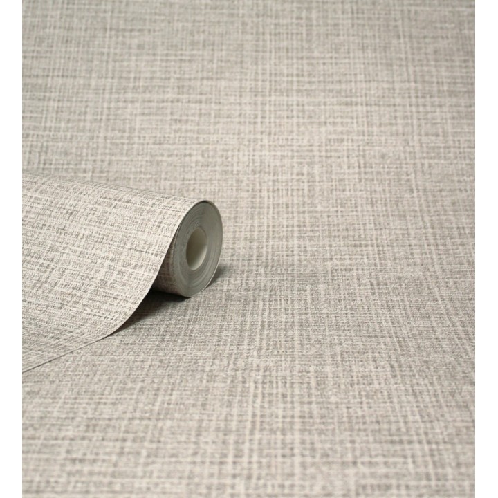 Papel pintado imitación tela de rafia con textura - Maison Fabric 682397