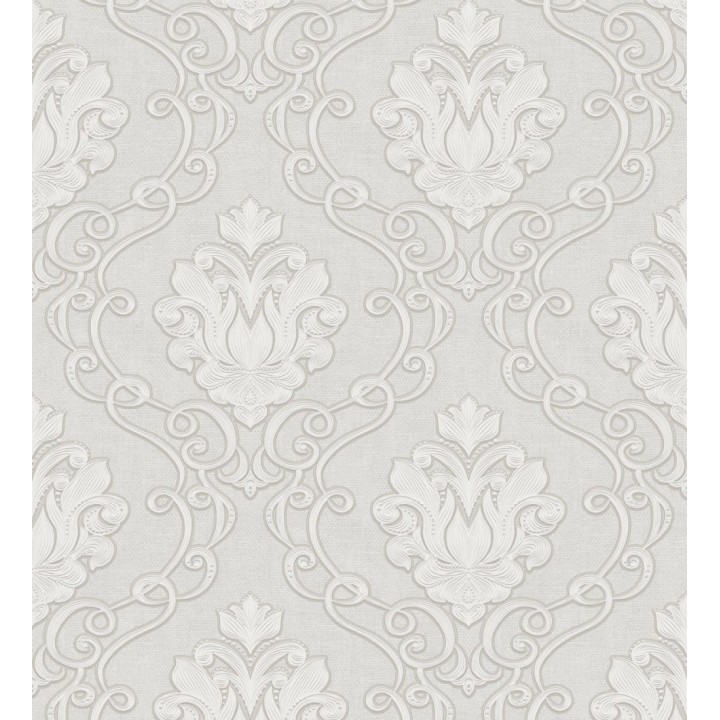 Papel pintado de damascos victorianos en relieve con estilo neobarroco - Adamo 682402