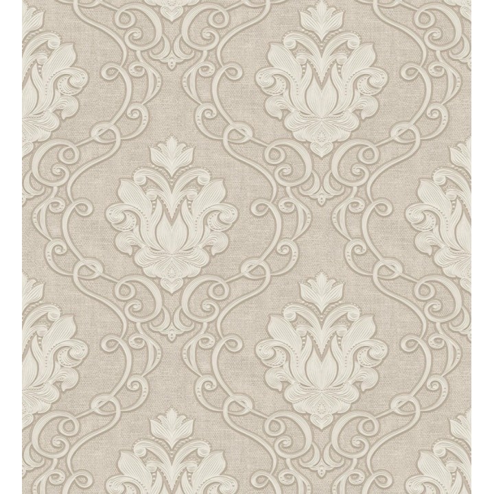 Papel pintado de damascos victorianos en relieve con estilo neobarroco - Adamo 682403
