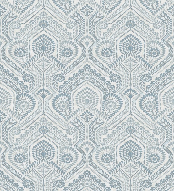 Papel pintado de damascos estilo étnico azul y celeste - Qatari Princess 682417