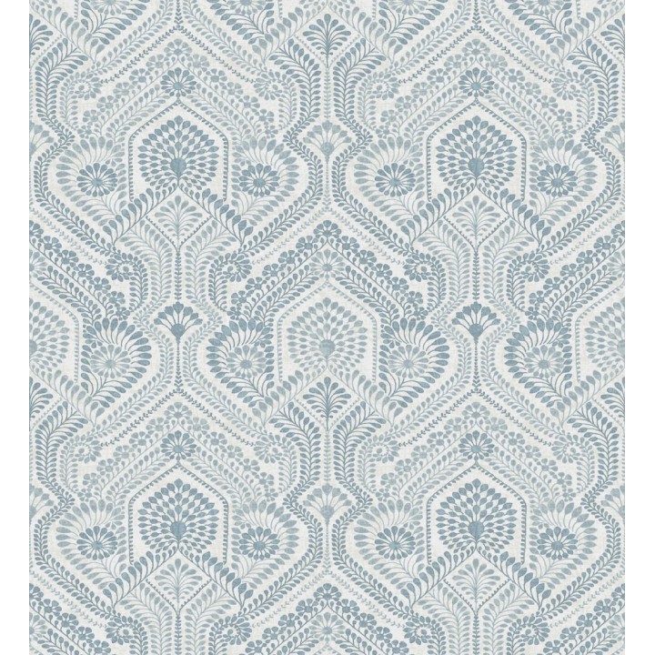 Papel pintado de damascos estilo étnico azul y celeste - Qatari Princess 682417