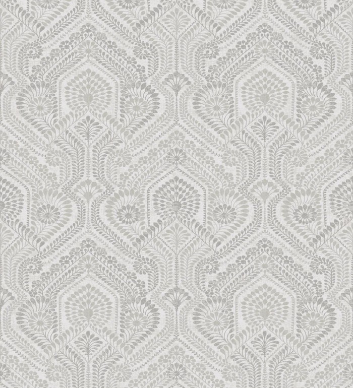Papel pintado de damascos estilo étnico gris y beige - Qatari Princess 682418
