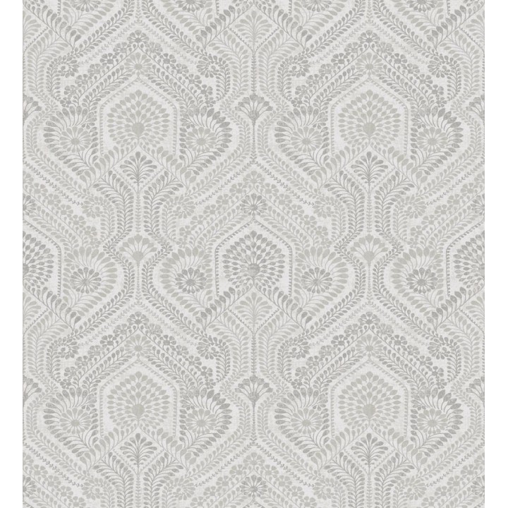 Papel pintado de damascos estilo étnico gris y beige - Qatari Princess 682418
