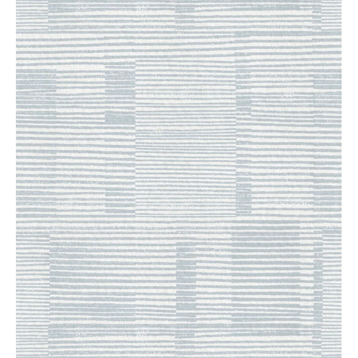 Papel pintado de rayas horizontales desiguales estilo abstracto celeste - Blake 682422