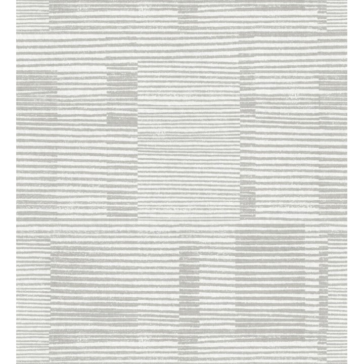 Papel pintado de rayas horizontales desiguales estilo abstracto gris - Blake 682423