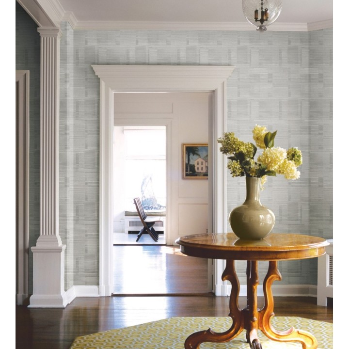 Papel pintado de rayas horizontales desiguales estilo abstracto gris - Blake 682423