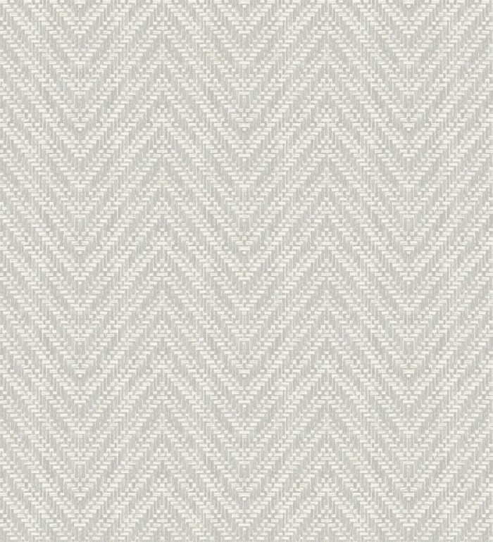 Papel pintado de espigas efecto fibra vegetal tonos gris claro - Mumbai Wide 682458