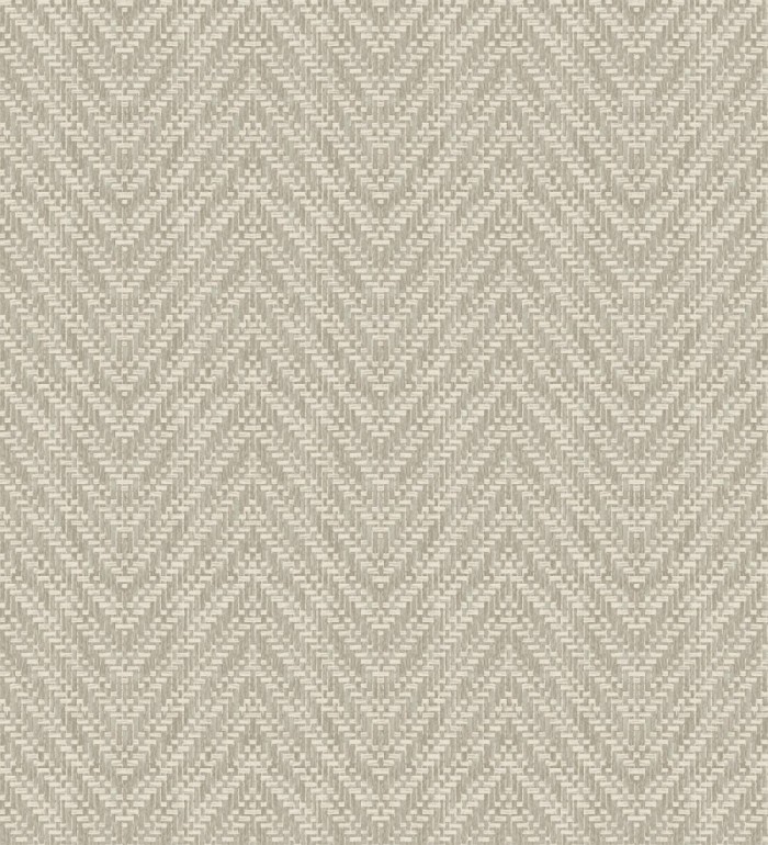 Papel pintado de espigas efecto fibra vegetal tonos camel y beige - Mumbai Wide 682459