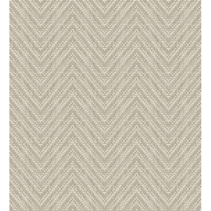 Papel pintado de espigas efecto fibra vegetal tonos camel y beige - Mumbai Wide 682459