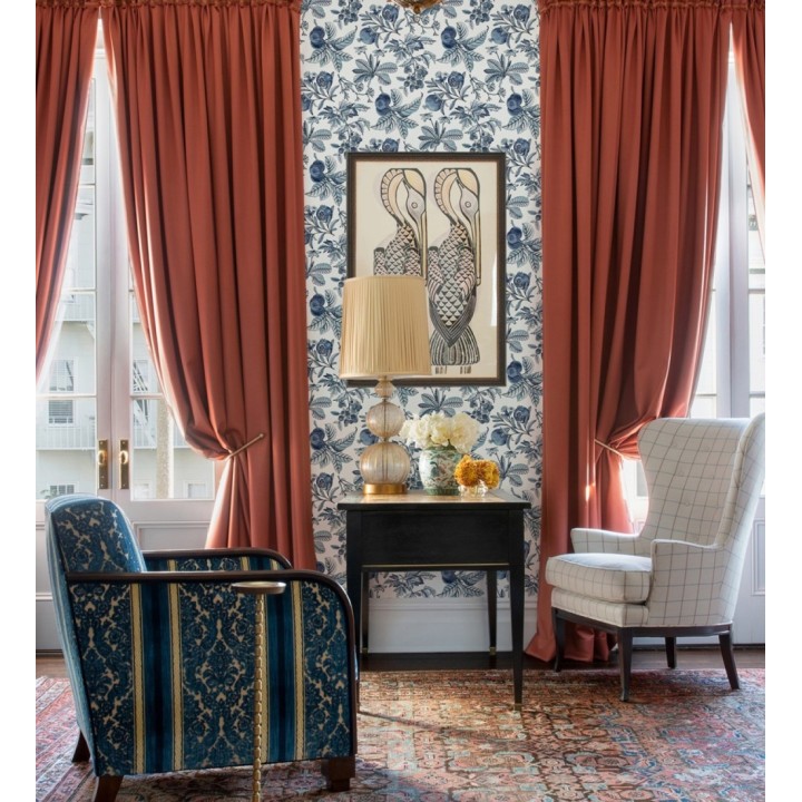 Papel pintado de granadas tonos azules - Reika 682482