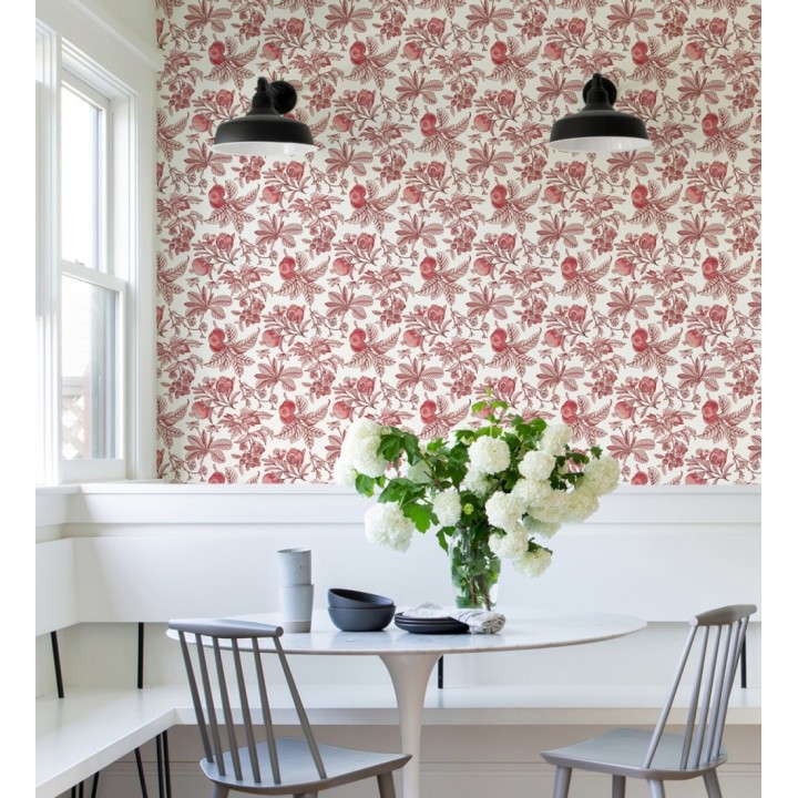 Papel pintado de granadas tonos rojos - Reika 682483